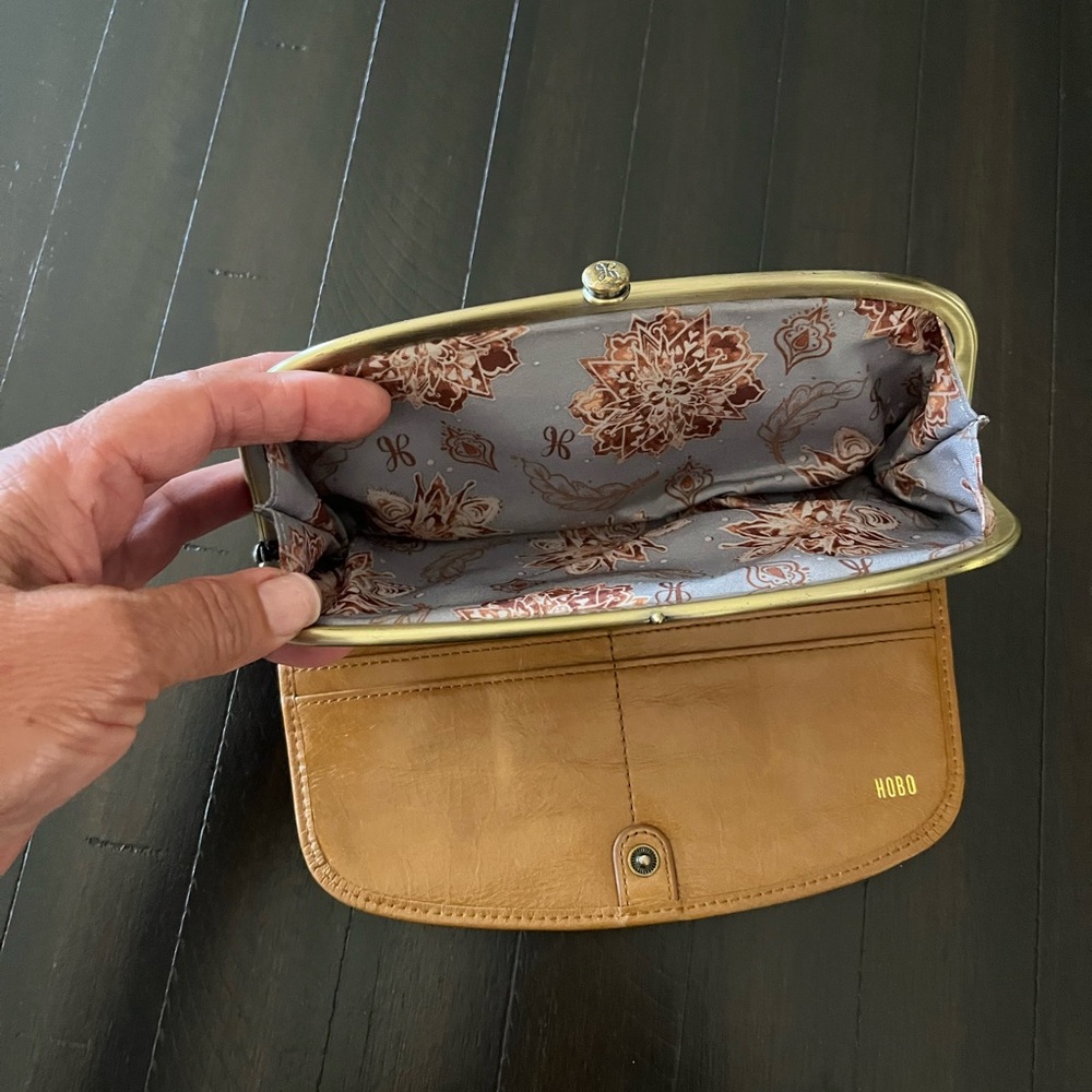 Tan Leather Clutch